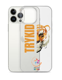 Clear Case for iPhone® with Trykid logo new stylish and trending
