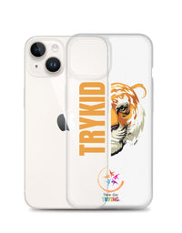 Clear Case for iPhone® with Trykid logo new stylish and trending
