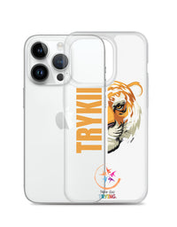 Clear Case for iPhone® with Trykid logo new stylish and trending
