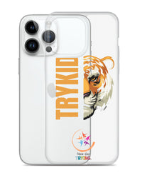 Clear Case for iPhone® with Trykid logo new stylish and trending
