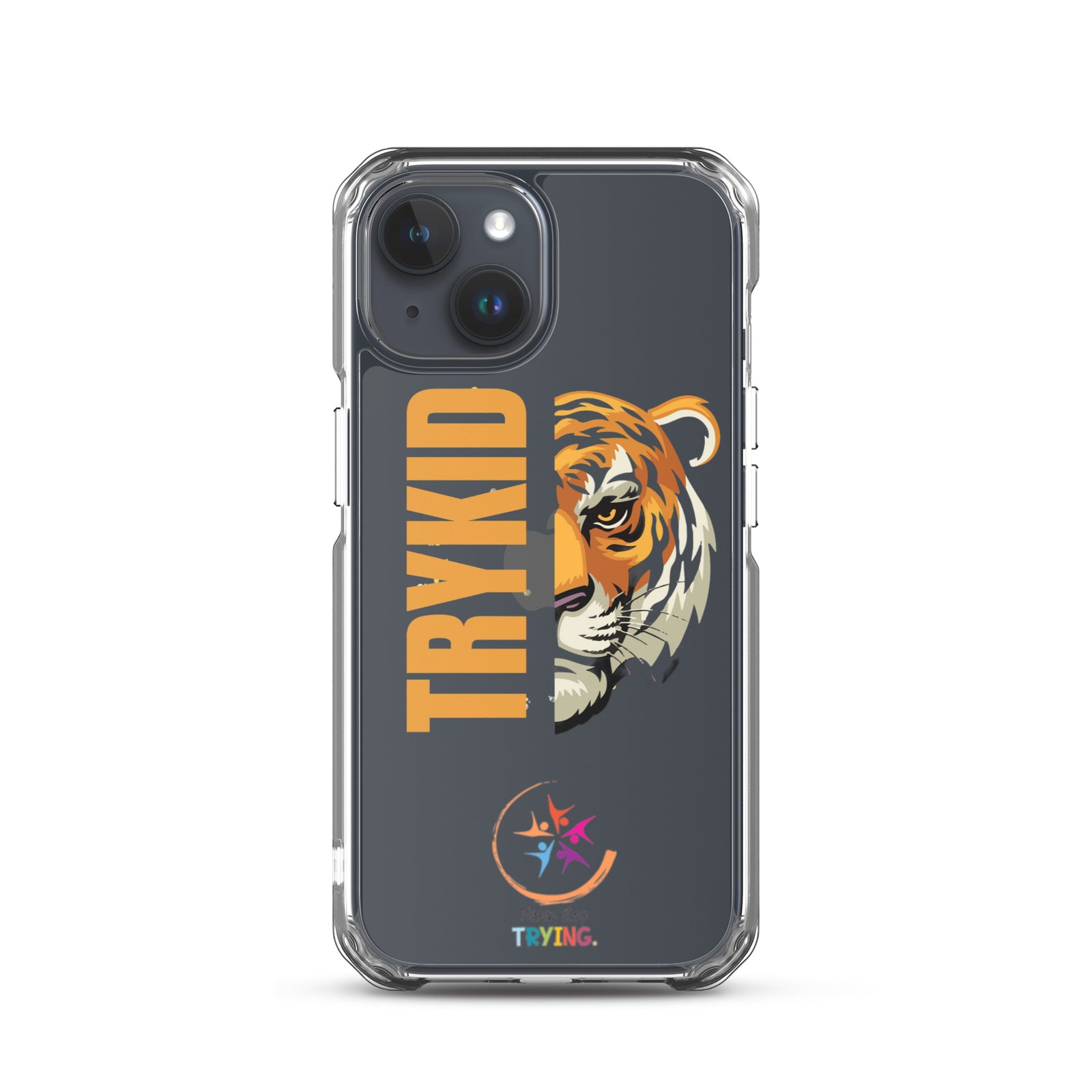 Clear Case for iPhone® with Trykid logo new stylish and trending