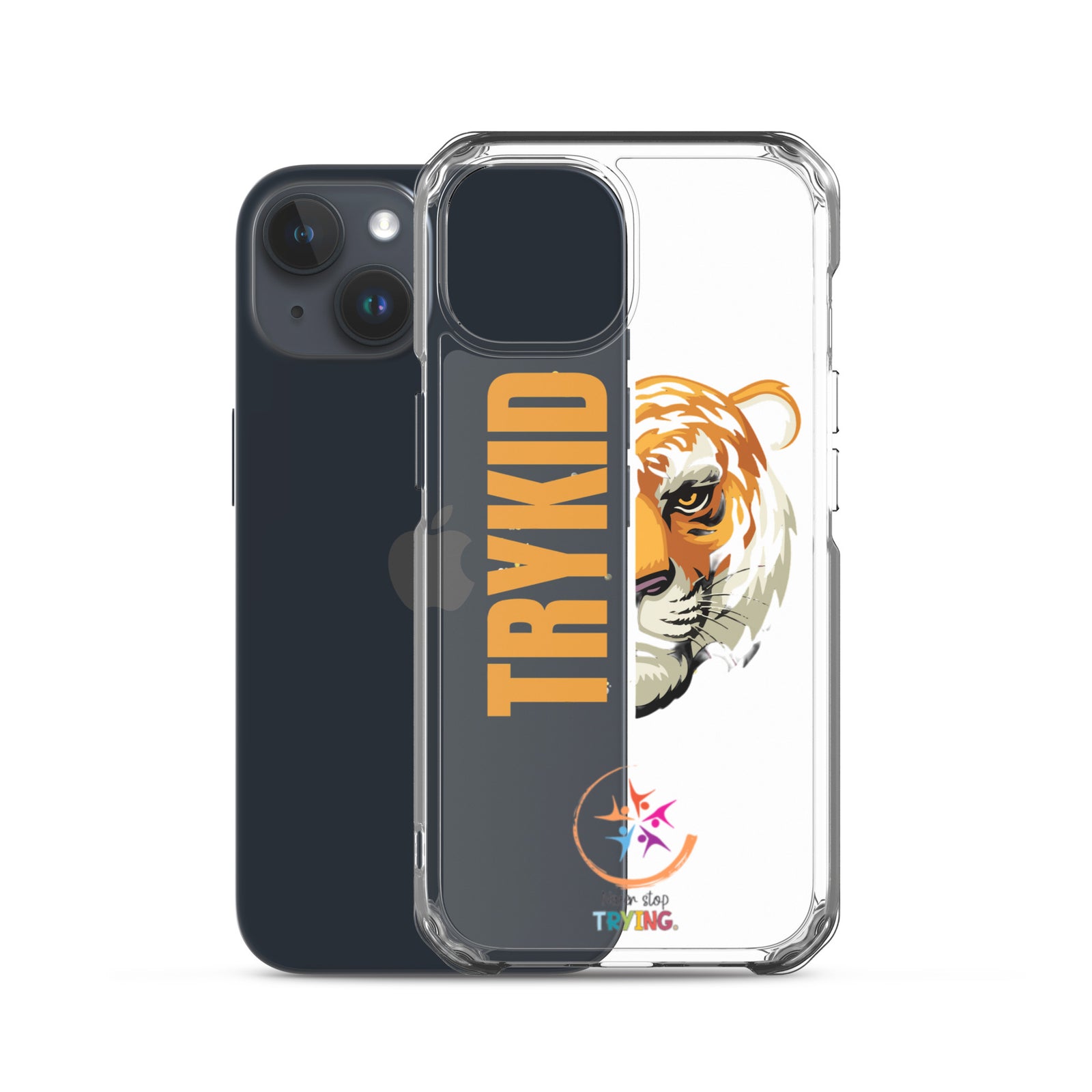 Clear Case for iPhone® with Trykid logo new stylish and trending