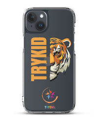 Clear Case for iPhone® with Trykid logo new stylish and trending
