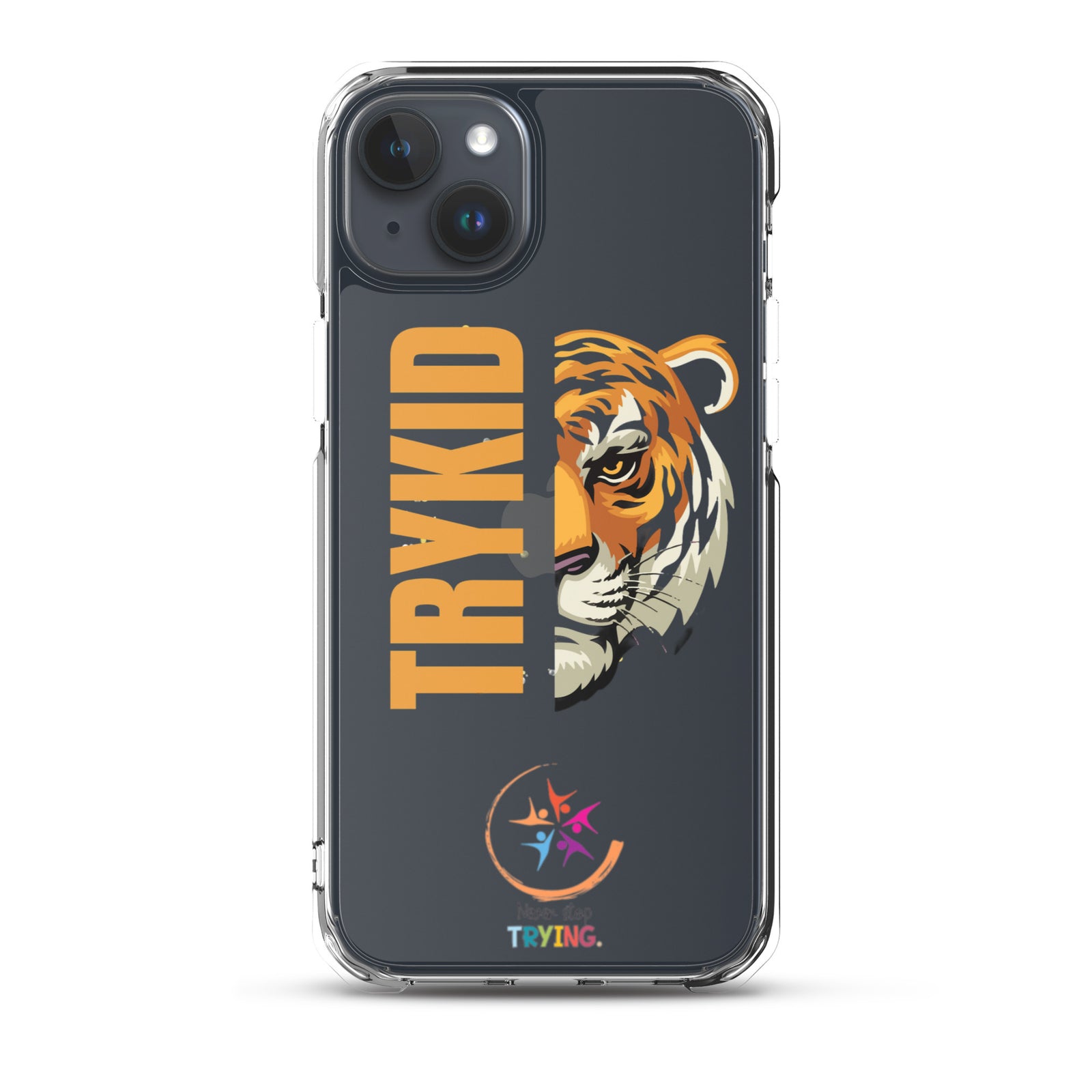 Clear Case for iPhone® with Trykid logo new stylish and trending