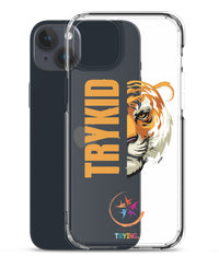 Clear Case for iPhone® with Trykid logo new stylish and trending
