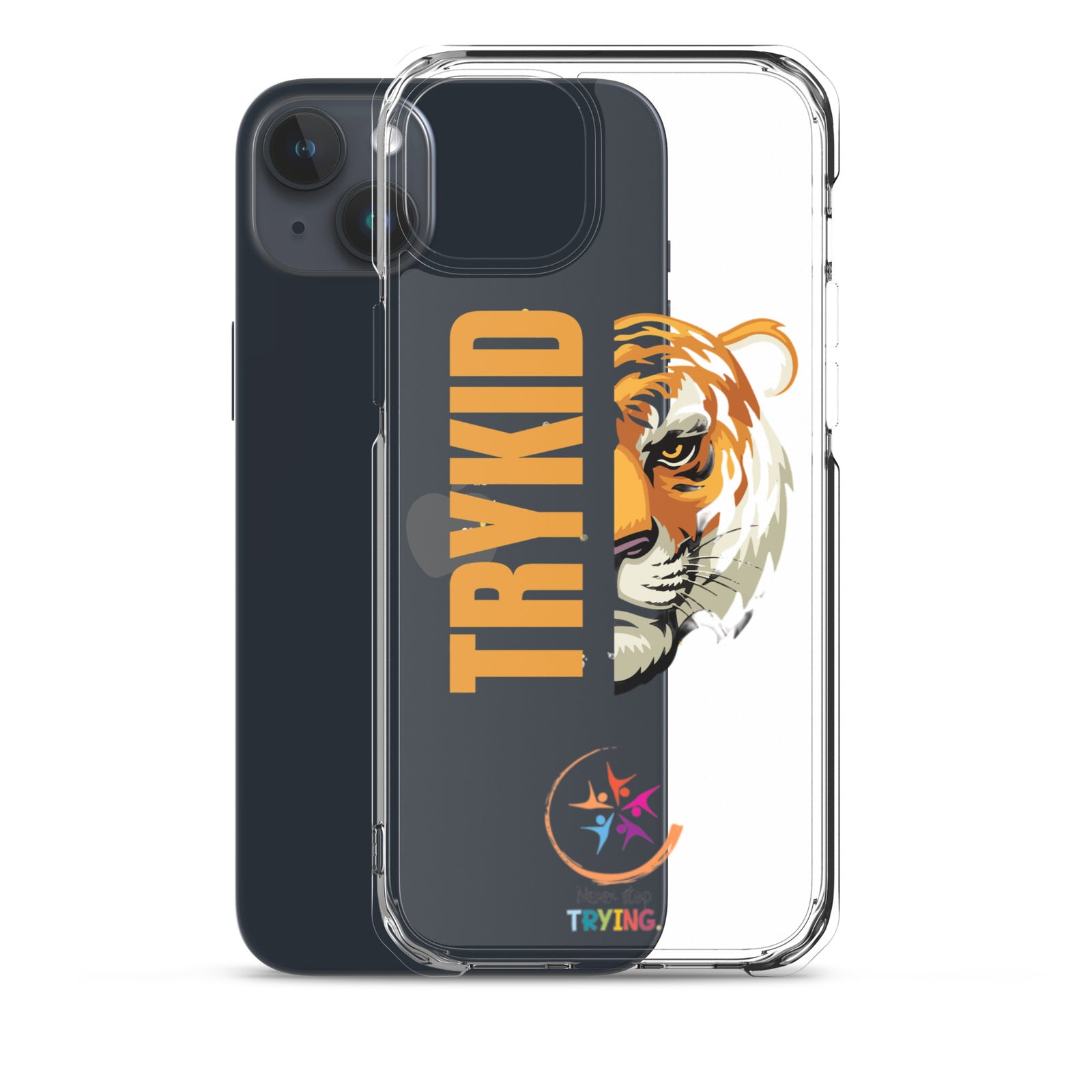 Clear Case for iPhone® with Trykid logo new stylish and trending