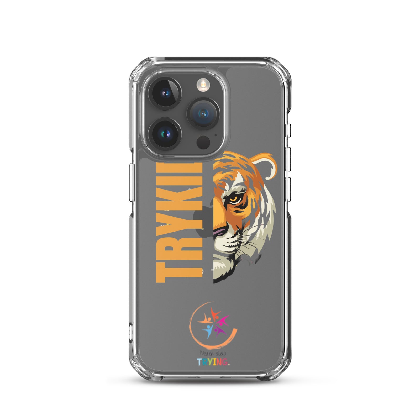 Clear Case for iPhone® with Trykid logo new stylish and trending