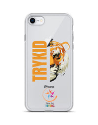 Clear Case for iPhone® with Trykid logo new stylish and trending
