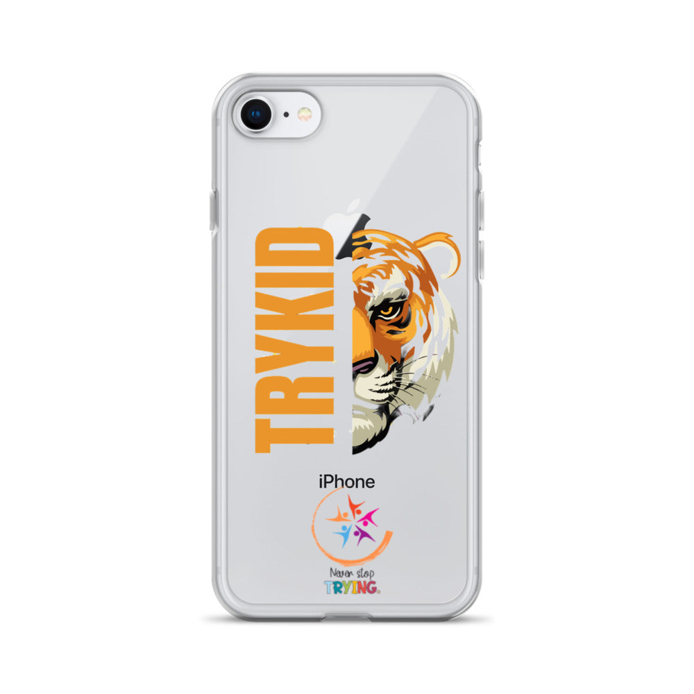 Clear Case for iPhone® with Trykid logo new stylish and trending