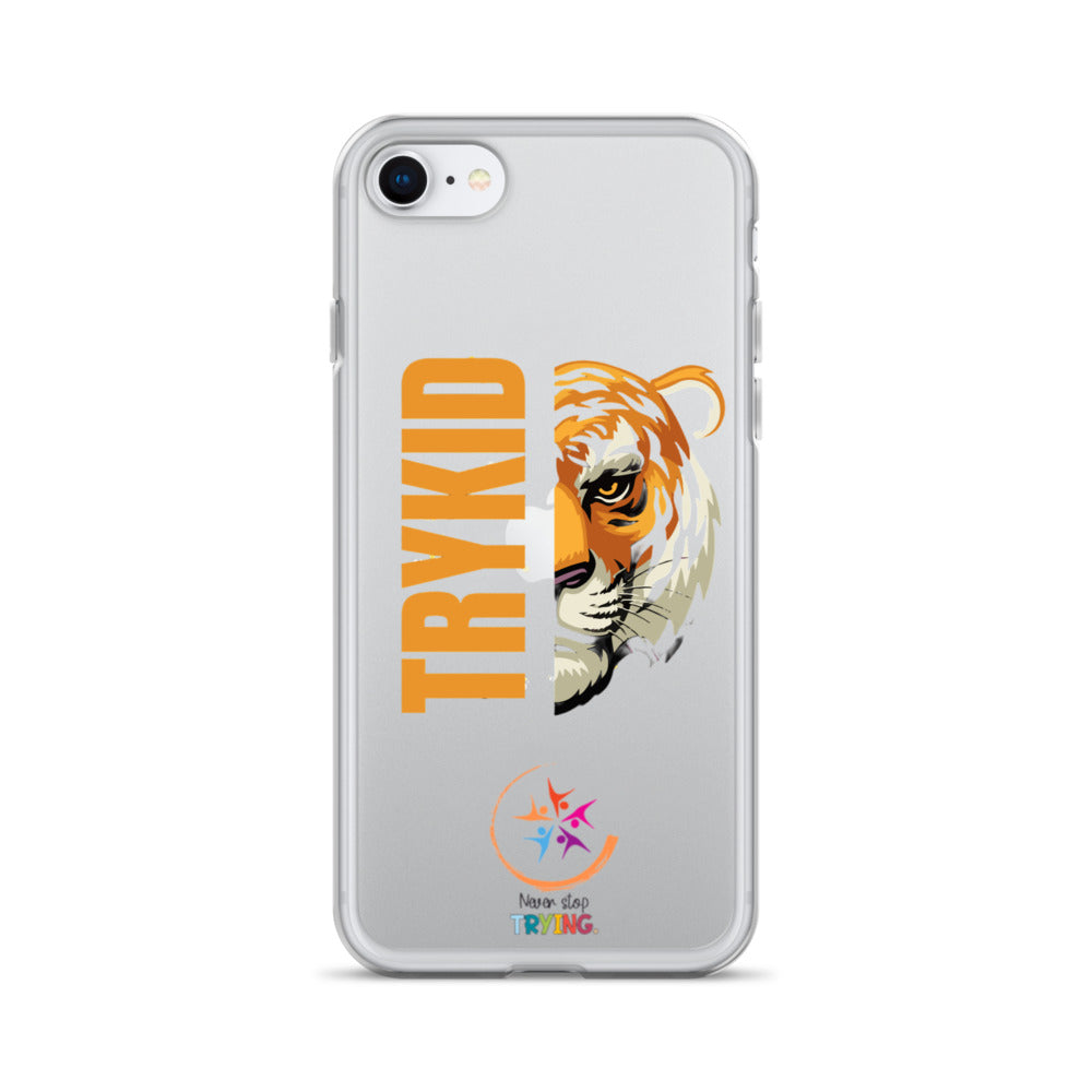 Clear Case for iPhone® with Trykid logo new stylish and trending