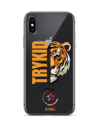 Clear Case for iPhone® with Trykid logo new stylish and trending
