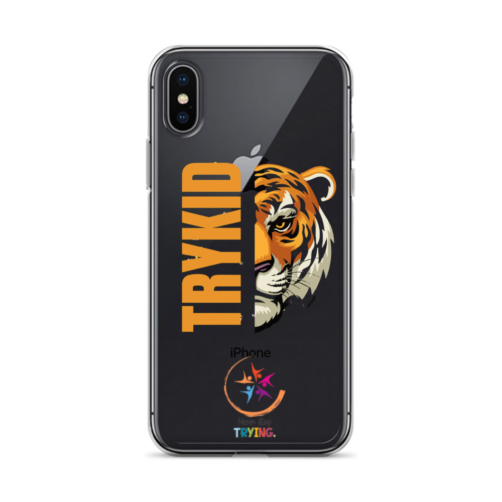 Clear Case for iPhone® with Trykid logo new stylish and trending