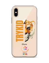 Clear Case for iPhone® with Trykid logo new stylish and trending
