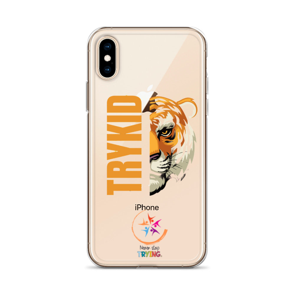 Clear Case for iPhone® with Trykid logo new stylish and trending