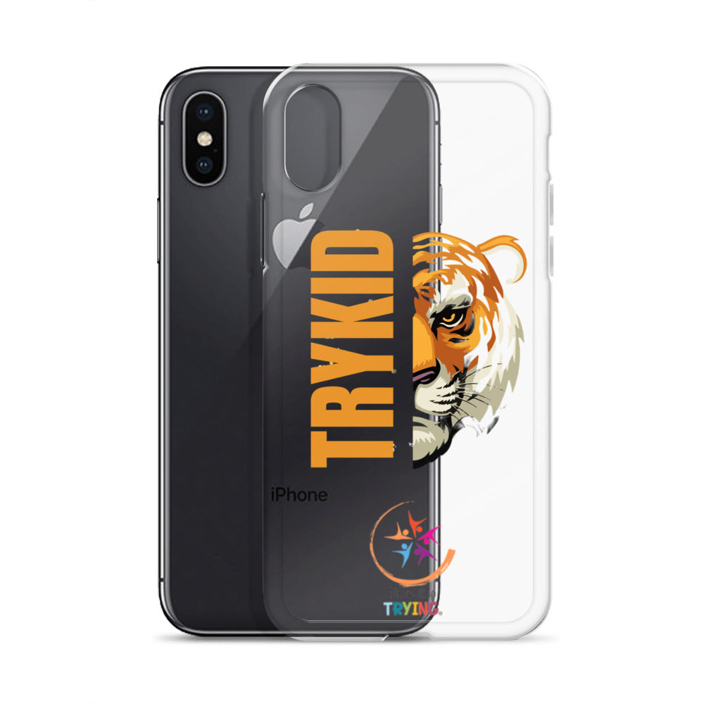 Clear Case for iPhone® with Trykid logo new stylish and trending