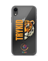 Clear Case for iPhone® with Trykid logo new stylish and trending
