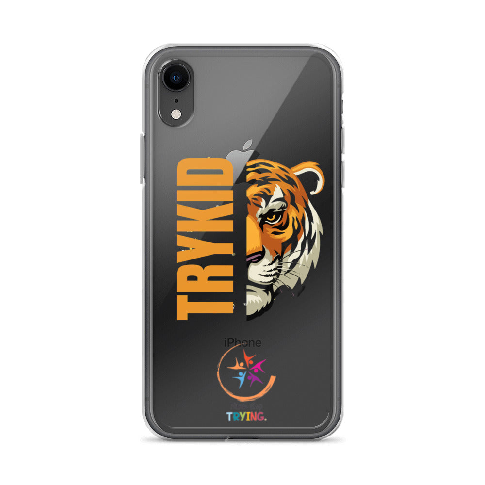 Clear Case for iPhone® with Trykid logo new stylish and trending