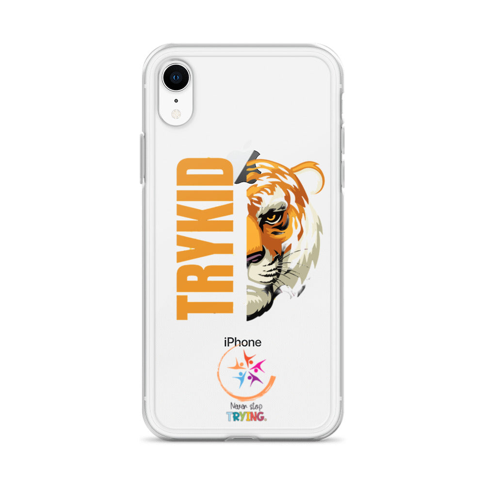 Clear Case for iPhone® with Trykid logo new stylish and trending