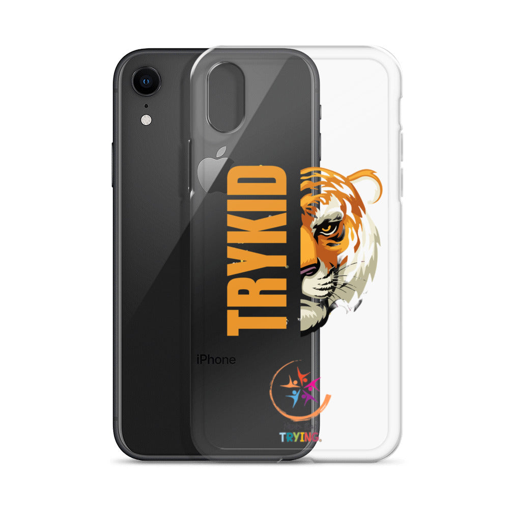 Clear Case for iPhone® with Trykid logo new stylish and trending