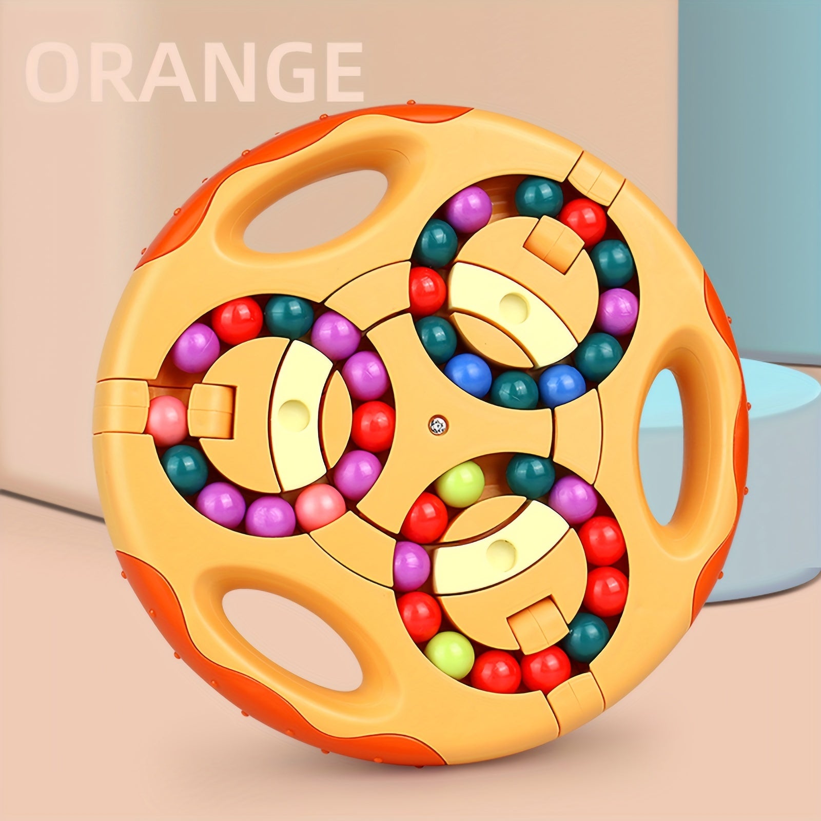 Rotating Magic Bean Cube Magic Bean Cube Toys Portable Double-Sided Ball Rotating Bean 3D Puzzles Education Toy For Kids Double Flip Handheld Puzzle Rings Stress Fidget Spinners Toys - TryKid