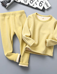 Children's Thermal Underwear Suit Fleece-lined Thickened - TryKid
