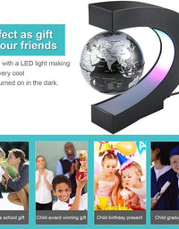 Magnetic Levitating Globe With LED Light - For Kids Adults Learning - 3.5 Inch Floating Globe Decor, Perfect Cool Gift In Office Home - TryKid
