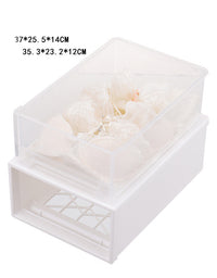 Drawer Type Plastic Transparent Wardrobe Storage Box Finishing - TryKid
