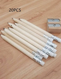 10CM Log Color Round Bar With Leather Tip Sharpened Pencil
