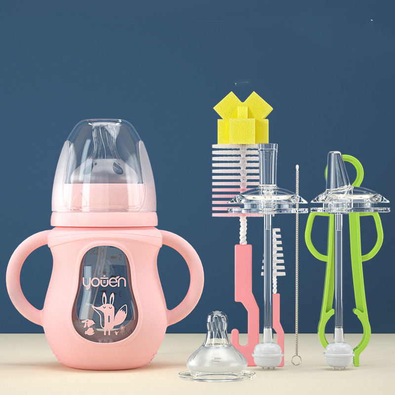 Baby Bottle Silicone Straw Water Drink - TryKid