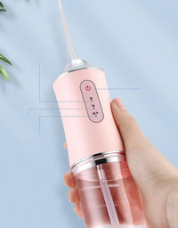 3 Modes Oral Irrigator USB Rechargeable Water Floss Portable Dental Water Flosser Jet 240ml Irrigator Dental Teeth Cleaner - TryKid
