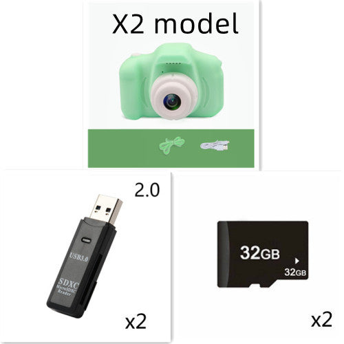 X2 HD Mini Cartoon Kids Digital Camera - TryKid