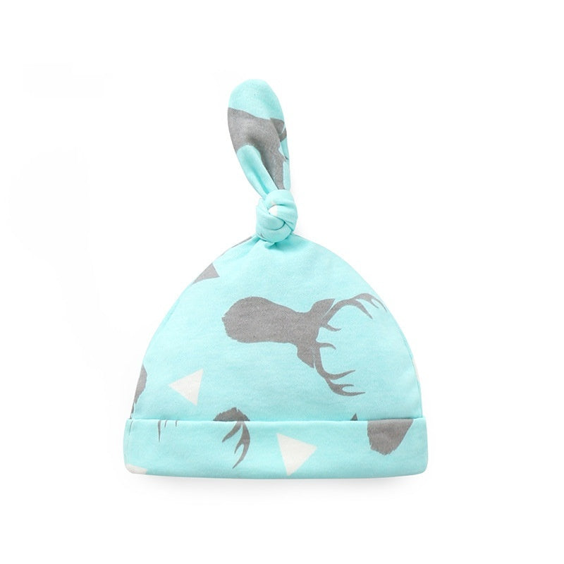 Thin Cotton Printed Baby Hat - TryKid