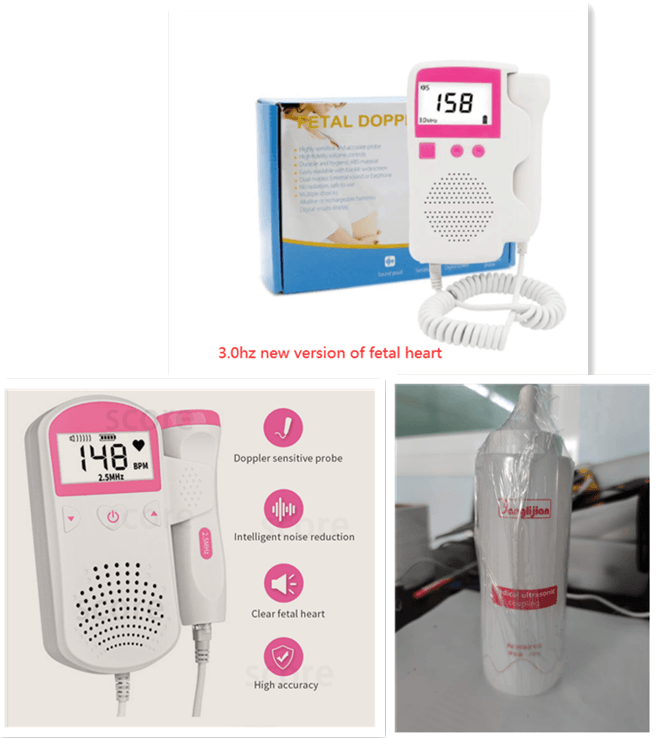 Fetal Heart Rate Monitor Home Pregnancy Baby Fetal Sound Heart Rate Detector - TryKid