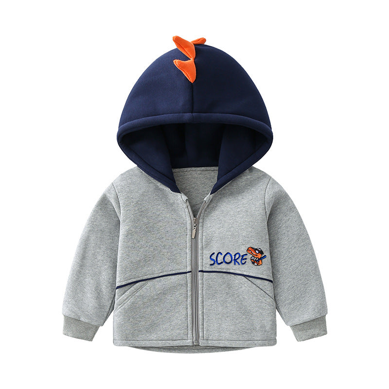 Fashionable Kids Warm Thick Hooded Jacket - TryKid