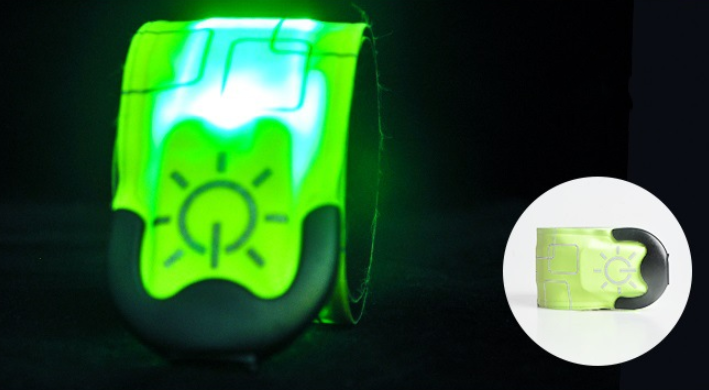 Nylon LED Sports Bracelet Luminous Toy Wrist Strap Band Wristband Light Bracelet Glowing Armband For Children Kids For Running - TryKid