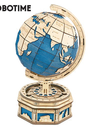 Robotime Globe Earth 567pcs 3D Wooden Puzzle Games Ocean Map Ball Assemble Model Toys Xms Gift for Children - TryKid
