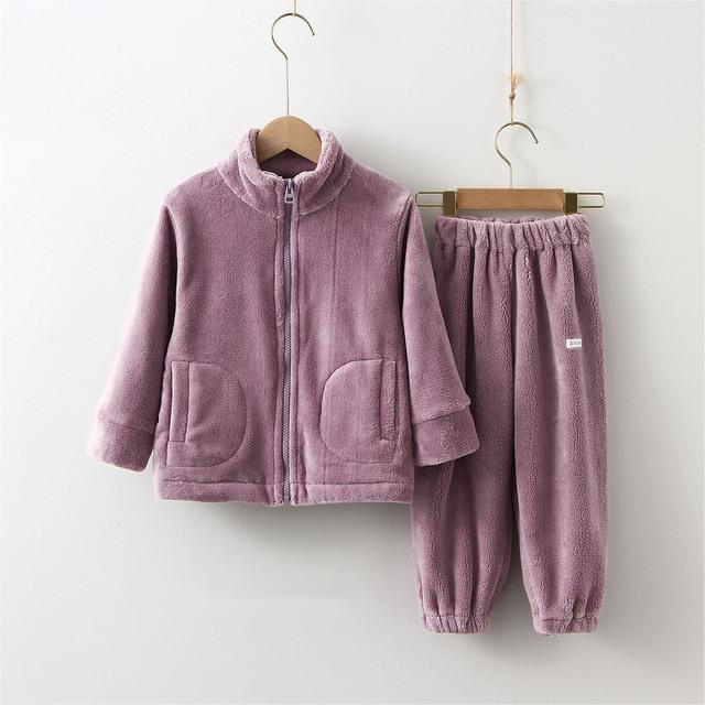 Children Clothes Kids Suit Warm Sweater Girl Fleece Hoodies - TryKid