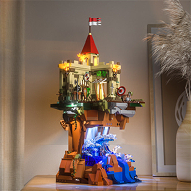 Cliff Castle Middle Ages LED Block Lighting Toys - TryKid