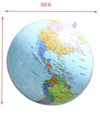 16-inch Inflatable Globe English Environmental Protection Pvc Globe With Bracket Hole Globe
