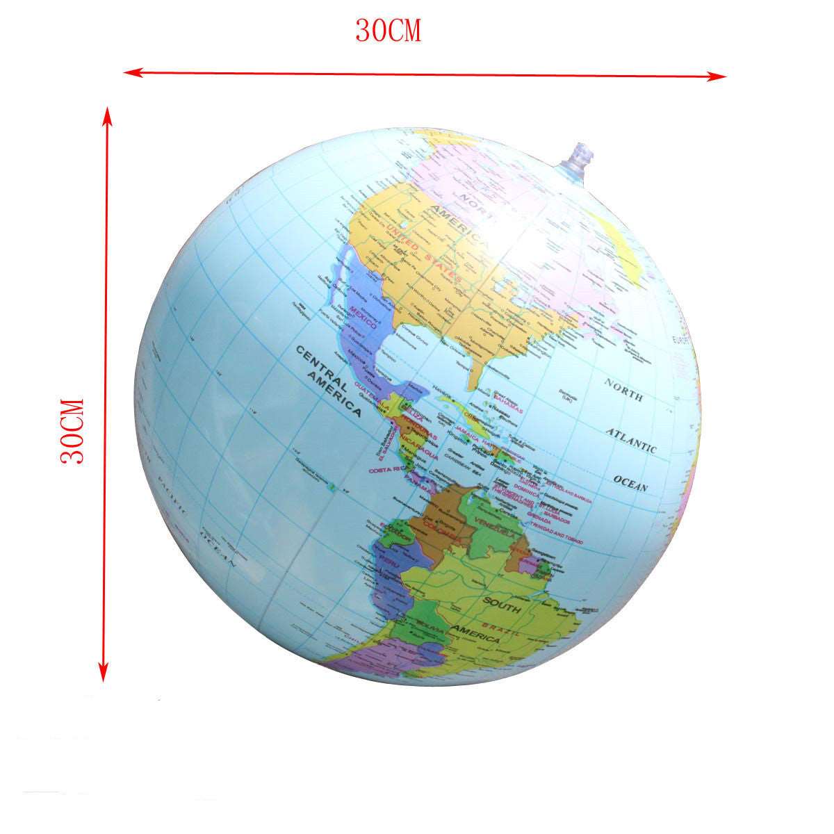 16-inch Inflatable Globe English Environmental Protection Pvc Globe With Bracket Hole Globe