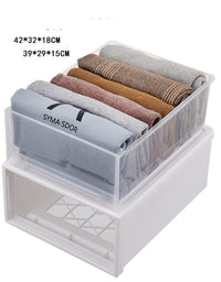 Drawer Type Plastic Transparent Wardrobe Storage Box Finishing - TryKid
