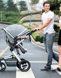 High View Baby Stroller Can Sit And Lie Down - TryKid
