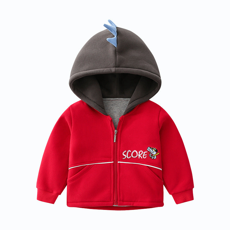 Fashionable Kids Warm Thick Hooded Jacket - TryKid