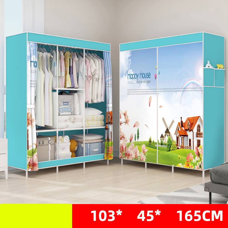 Single Dormitory Dust Closed Wardrobe - TryKid