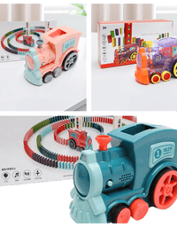 Domino Train Toys Baby Toys Car Puzzle Automatic Release Licensing Electric Building Blocks Train Toy - TryKid
