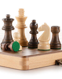 High Quality German Walnut Chess Wooden Chess Solid Wood Chess Pieces - TryKid
