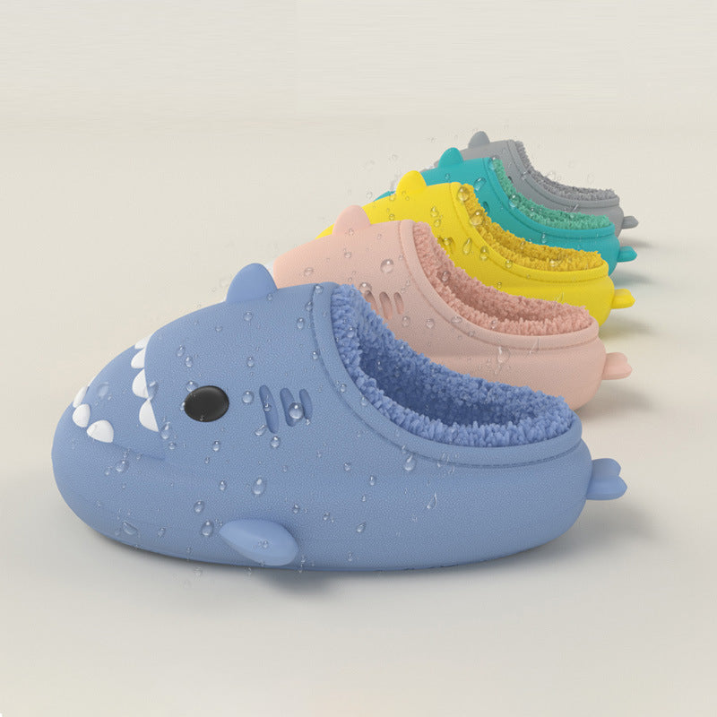 Three-dimensional Cartoon Shark Children Eva Slippers - TryKid