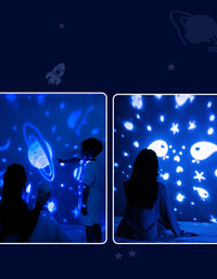 Galaxy Star Projector Starry Sky Night Light Astronaut Lamp Room Decr Gift Child Kids Baby Christmas Spaceman Projection - TryKid
