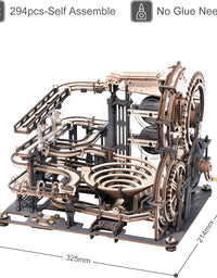 Robotime ROKR Marble Night City 3D Wooden Puzzle Games Assembly Waterwheel Model Toys For Children Kids Birthday Gift - TryKid
