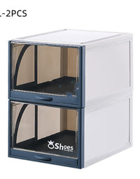 Transparent Box Stackable Drawer Storage Shoe Rack - TryKid
